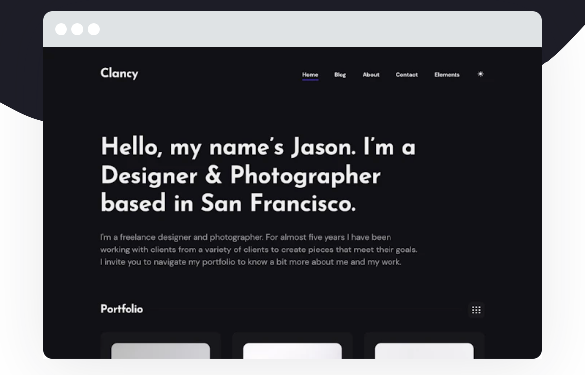 The Clancy theme backbone