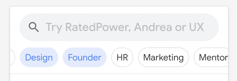 GFS directory search: quick filter bar
